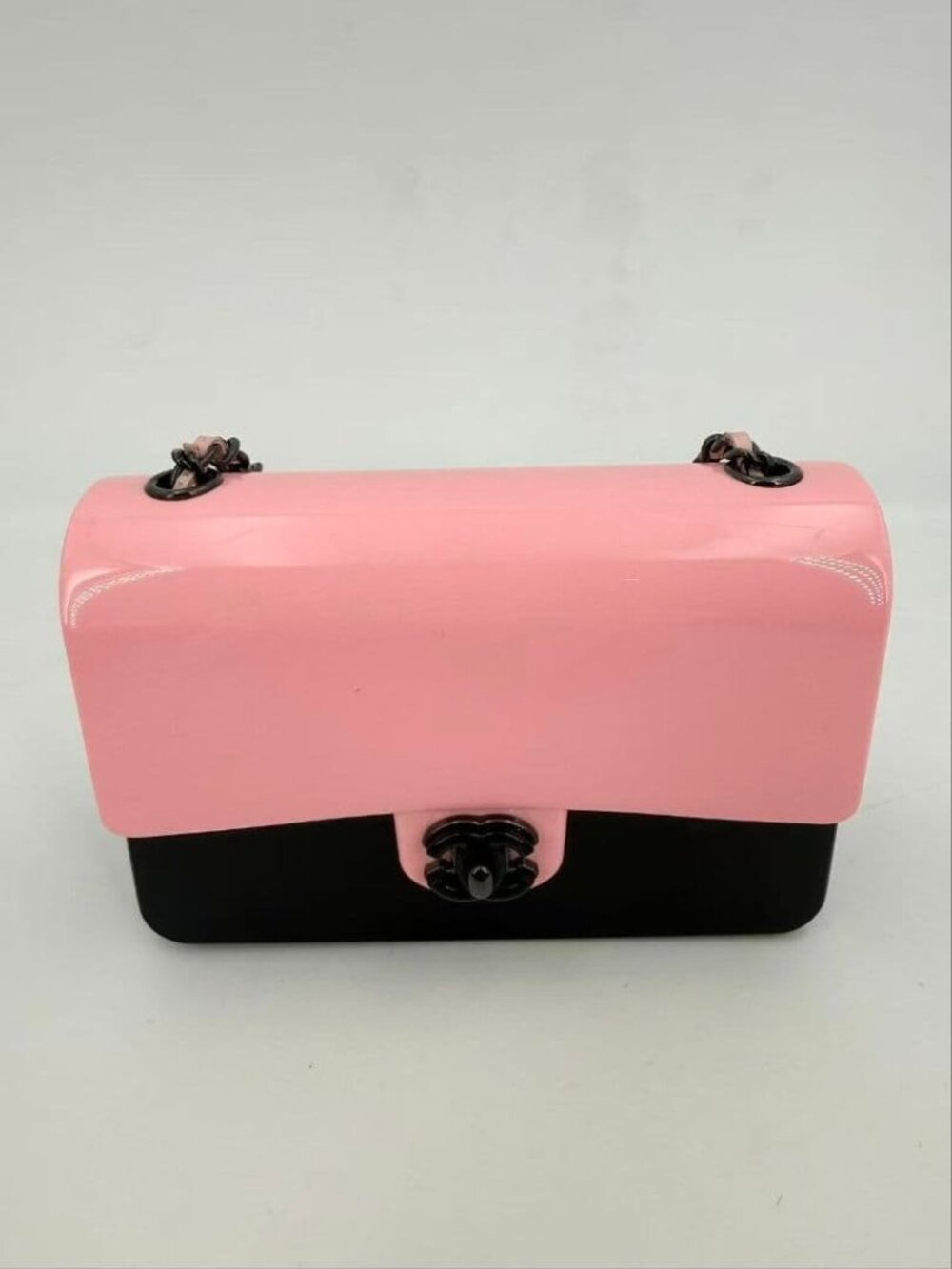 Chanel Bicolor Acrylic Flap Bag Pink